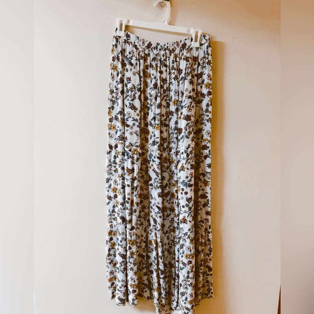 Floral maxi skirt
